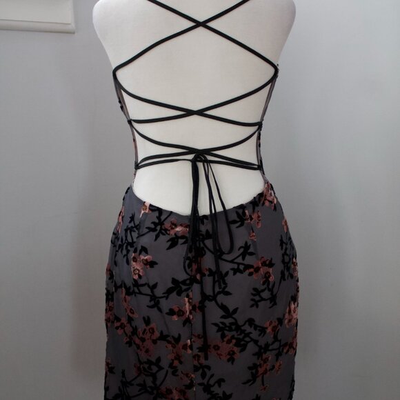 NWT Lovers + Friends Divina Velvet Pink Blossom Mini Dress - Picture 4 of 5